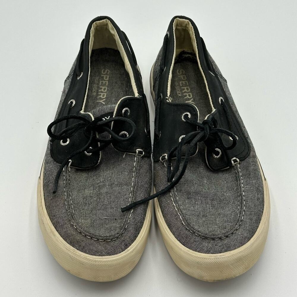 Sperry Mens Top-Sider Boat Shoe Sneakers - Black‎ & Gray - Men size 11.5